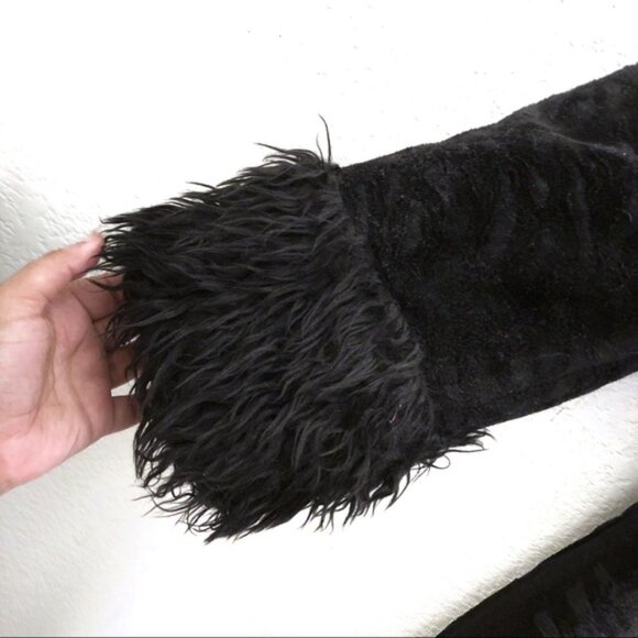 Torrid Faux Fur Shearling Animal Print Winter Coat - Picture 4 of 10